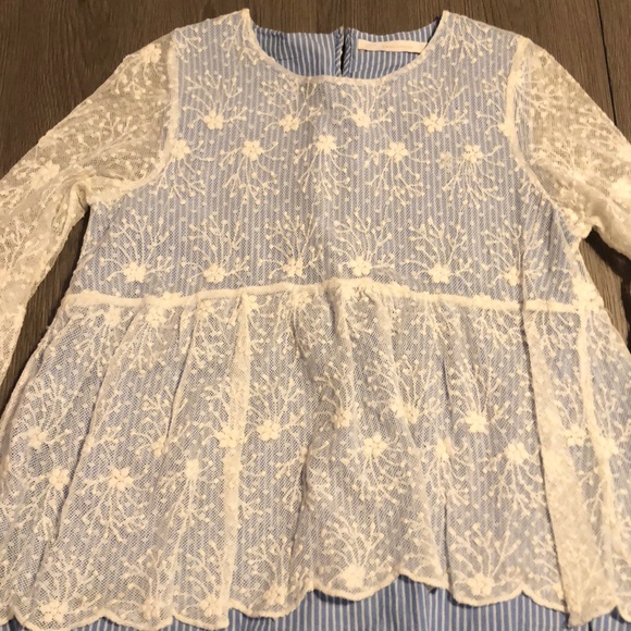 Lace and stripes top - Picture 1 of 7